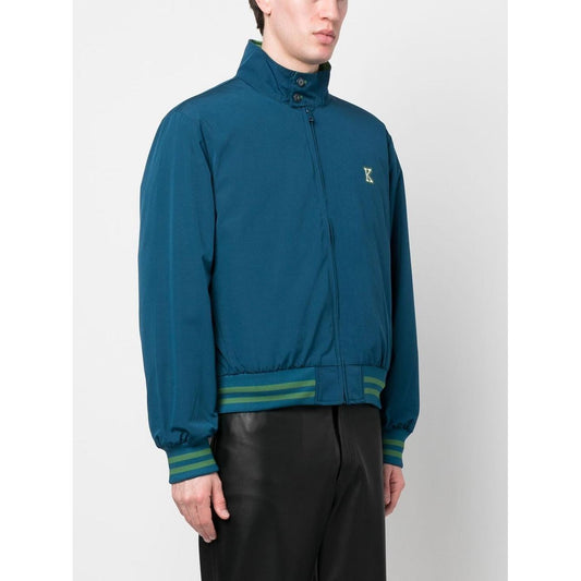 Kenzo Coats Blue Jackets Kenzo Light Gray