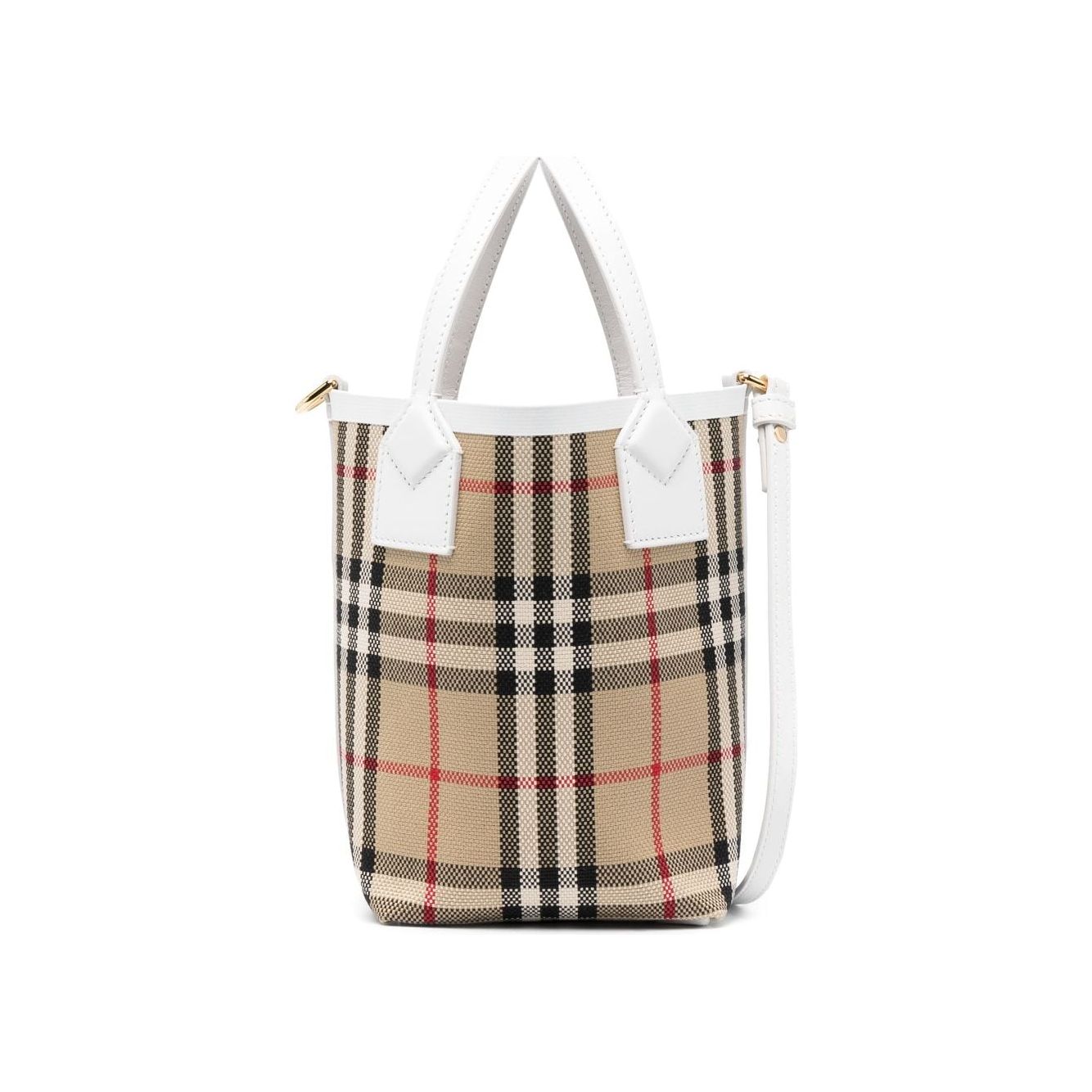 Front view with bag zipped and handles upright.