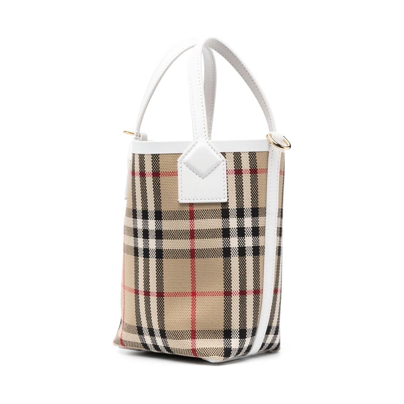 Front view with bag zipped and handles upright.