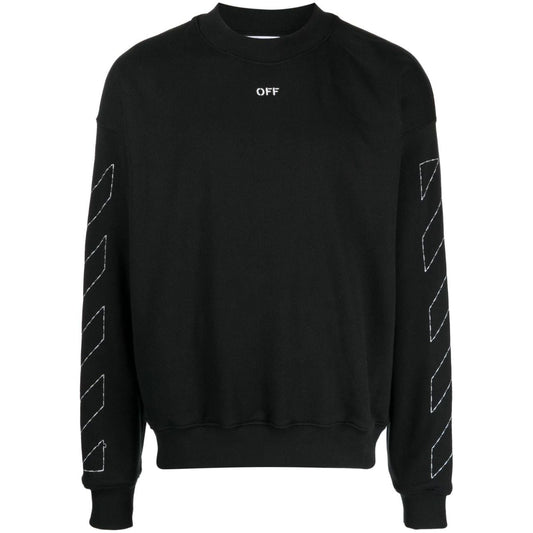 Off White Sweaters Black Topwear Off White Black