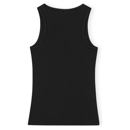 GANNI Top Black Topwear Ganni Black