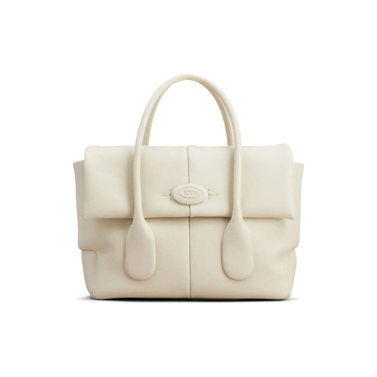 Tod's Woman Tod's Di Bag Reverse Bag White Shopper Tod'S Light Gray