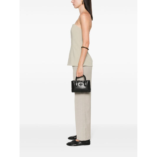 Tod's mini leather handbag Black Shoulder Tod'S White Smoke