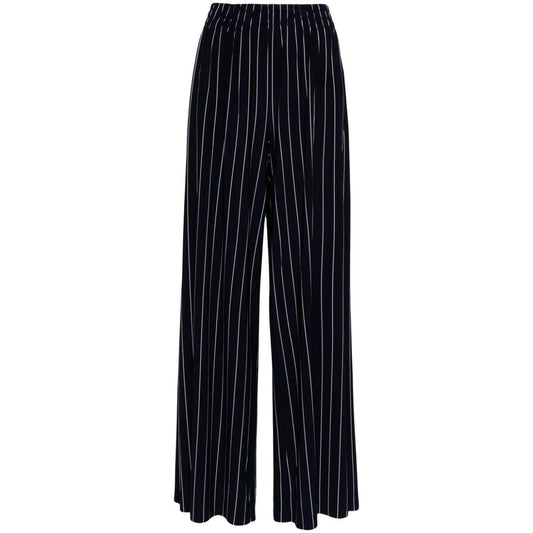 Norma Kamali Trousers Blue Trousers Norma Kamali Black