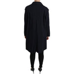 Dolce & Gabbana Coat Blue Cotton Women Trench Jacket JKT2495-36