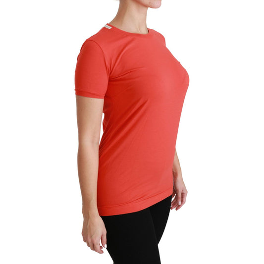 Dolce & Gabbana Elegant Red Crewneck Short Sleeve Tee Dolce & Gabbana Chocolate