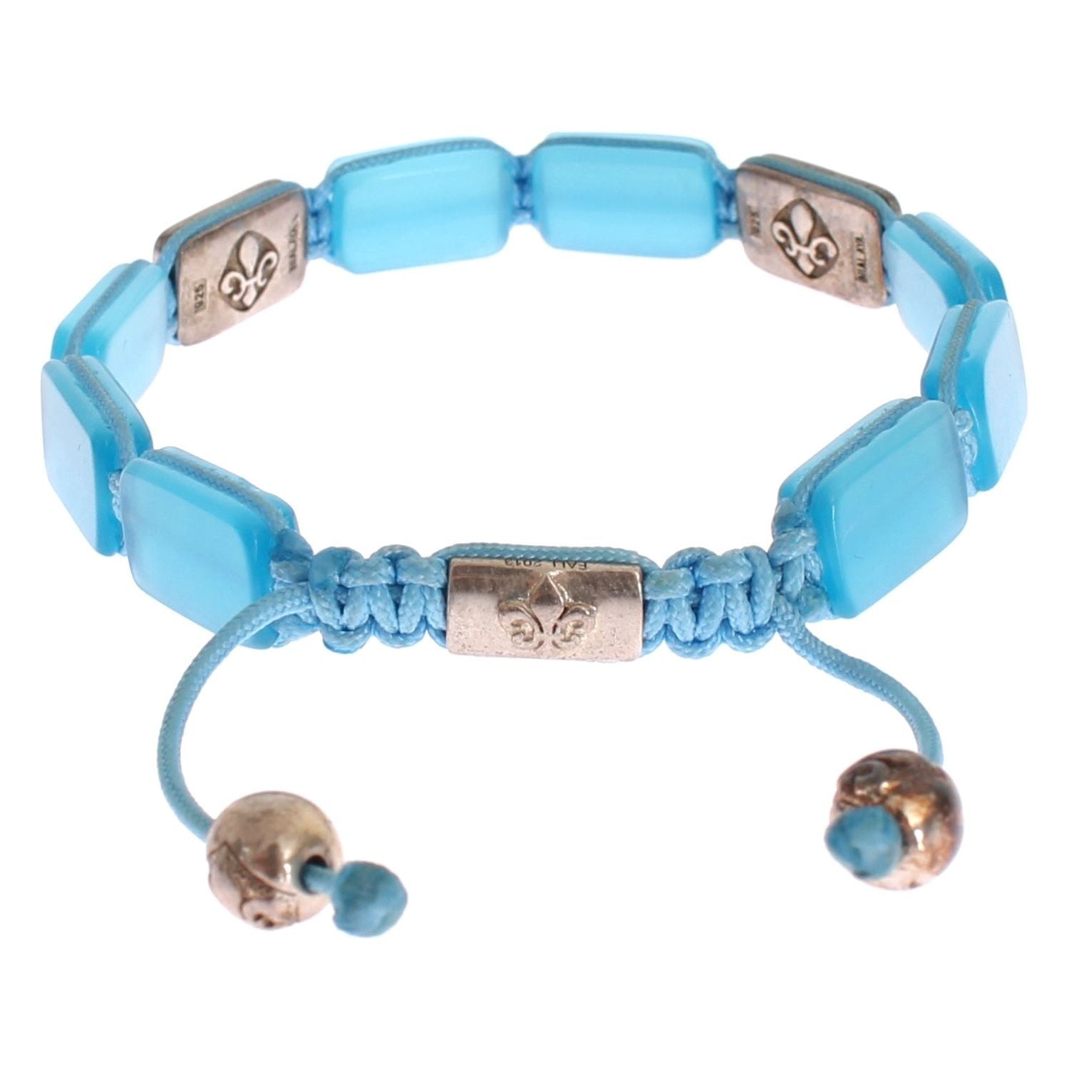 别致的 Nialaya 钻石和蛋白石串珠手链