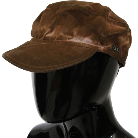 Costume National Costume National Elegant Brown Newsboy Hat HAT20002-57 1728,57 cm|S,67345645728,Accessories,Brown,Costume National,Hats - Women - Accessories,Material: Cotton Blend,New with tags,Women,Women - Accessories