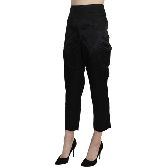 BENCIVENGA Elegant High Waist Cropped Pants Jeans & Pants BENCIVENGA Rosy Brown