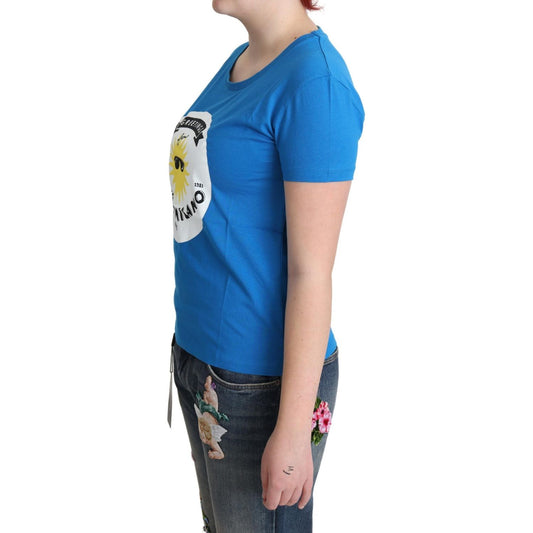 Moschino Sunny Milano Chic Round Neck Tee Moschino Tan