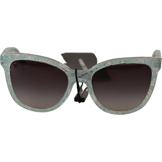 Dolce & Gabbana Sicilian Lace Crystal Acetate Sunglasses WOMAN SUNGLASSES Dolce & Gabbana Dark Slate Gray