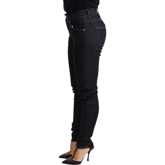 Acht Sleek Low Waist Skinny Denim Jeans & Pants Acht Black