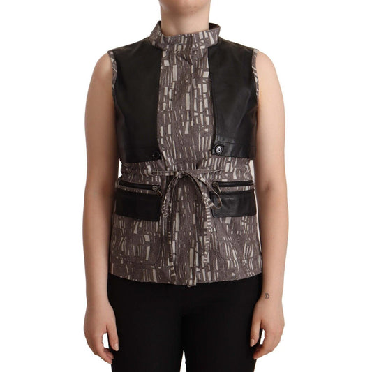 Comeforbreakfast Sleeveless Turtleneck Chic Top WOMAN TOPS AND SHIRTS Comeforbreakfast Dark Slate Gray