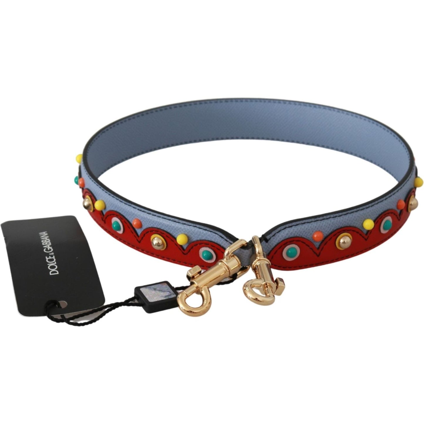 Dolce & Gabbana Blue Handbag Accessory Leather Shoulder Strap