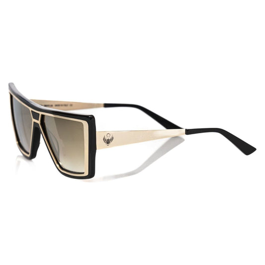 Frankie Morello Black Acetate Women's Sunglass Frankie Morello Gray
