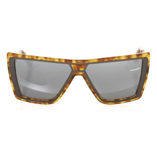 Frankie Morello Brown Acetate Women Sunglass Frankie Morello Dark Gray