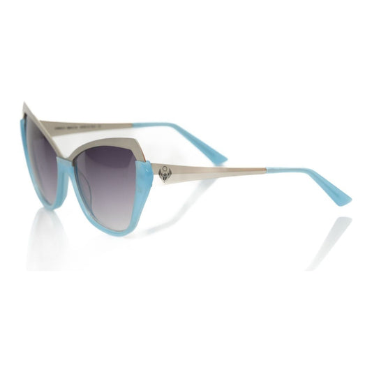 Frankie Morello Light Blue Acetate Women's Sunglass Frankie Morello Light Gray