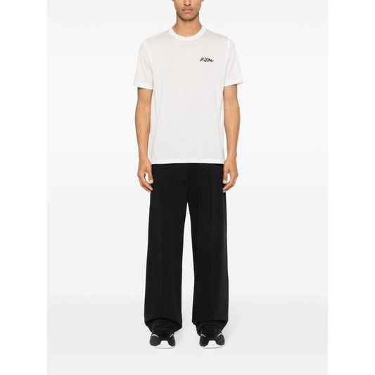 Kiton T-shirts and Polos White Topwear Kiton White Smoke