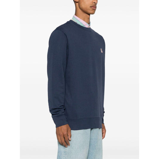 MAISON KITSUNE' Sweaters Blue Topwear Maison Kitsune White Smoke