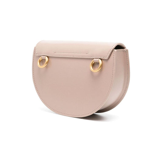 Chloè Marcie Mini Leather Crossbody Bag in Powder Shoulder Chloè Gray
