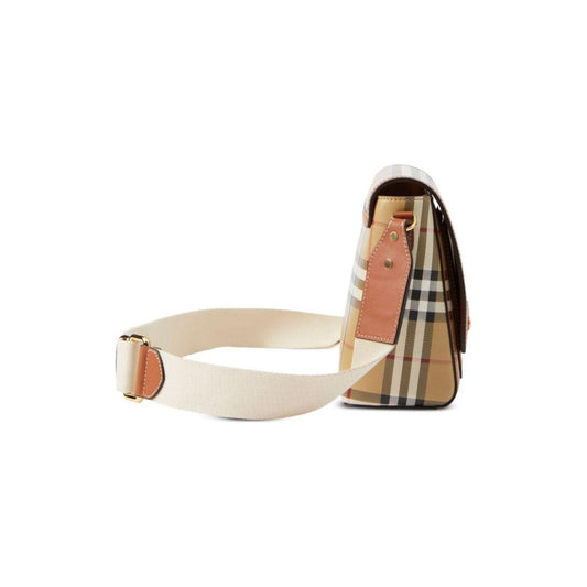 Burberry Vintage Check Note Crossbody Bag Shoulder Burberry Light Gray