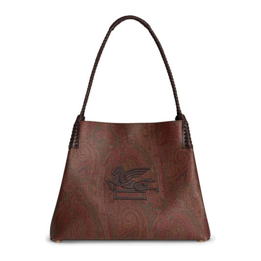 Etro medium Paisley Libra Tote Bag in Brown Shopper Etro Dark Olive Green