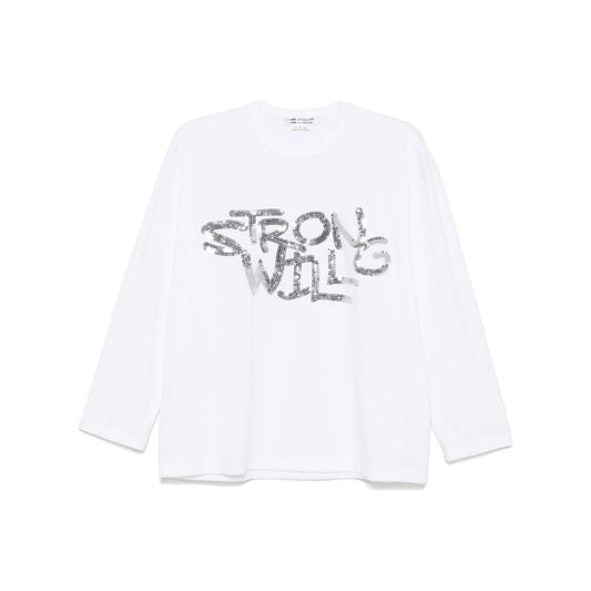 Comme Comme T-shirts and Polos White Topwear Comme Comme White Smoke