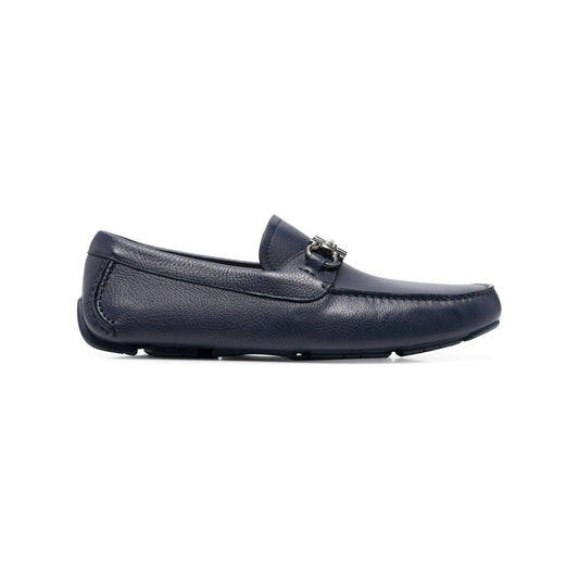 Ferragamo Gancini leather loafers Moccasins Ferragamo Dark Slate Gray