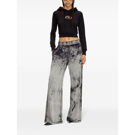 Diesel Sweaters Black Topwear Diesel White Smoke