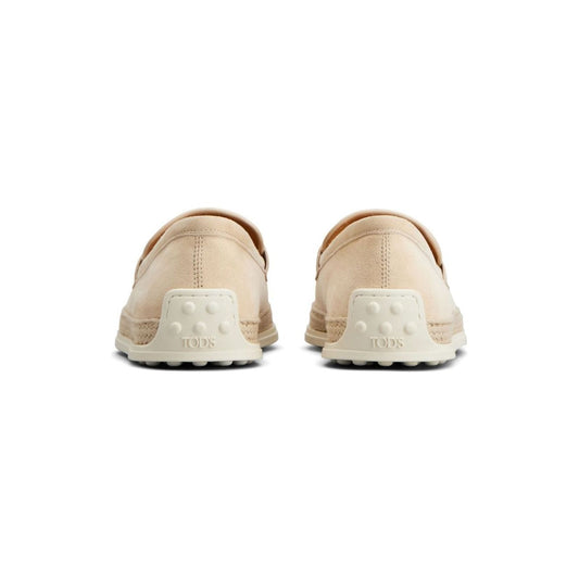 Tod's Flat shoes Beige Moccasins Tod'S Gray