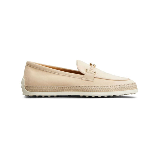 Tod's Flat shoes Beige Moccasins Tod'S Light Gray
