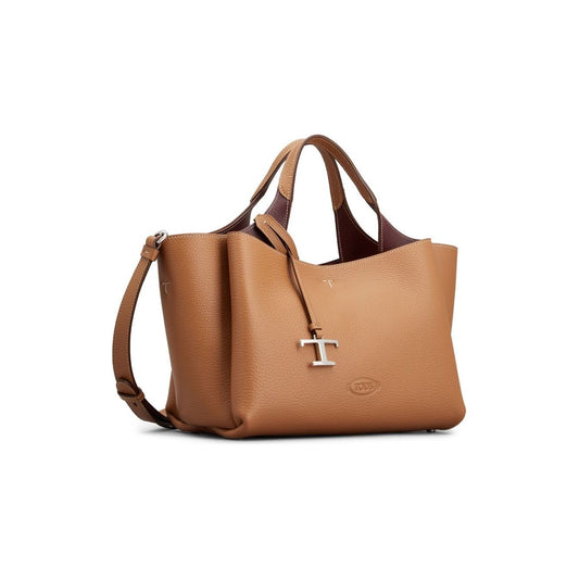 Tod's Mini Leather Bag Shopper Tod'S Sienna