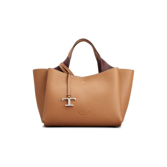 Tod's Mini Leather Bag Shopper Tod'S Rosy Brown