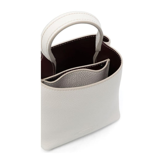 Tod's debossed-logo leather mini bag Clutches Tod'S Light Gray
