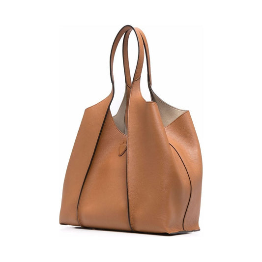 Tod's Tod's T Timeless Leather Shopping Bag Shopper Tod'S Sienna