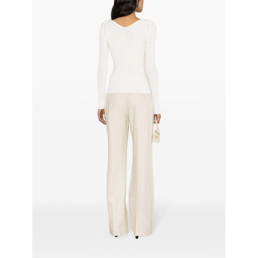 JACQUEMUS Top White Topwear JACQUEMUS White Smoke