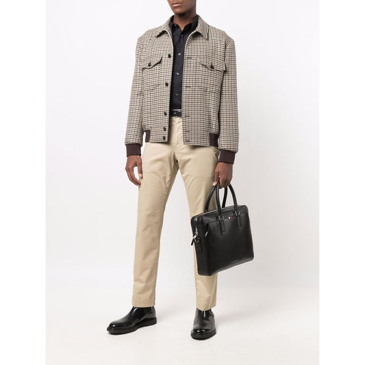 Emporio Armani logo-patch Longsleeved Shirt Shirts Emporio Armani Beige