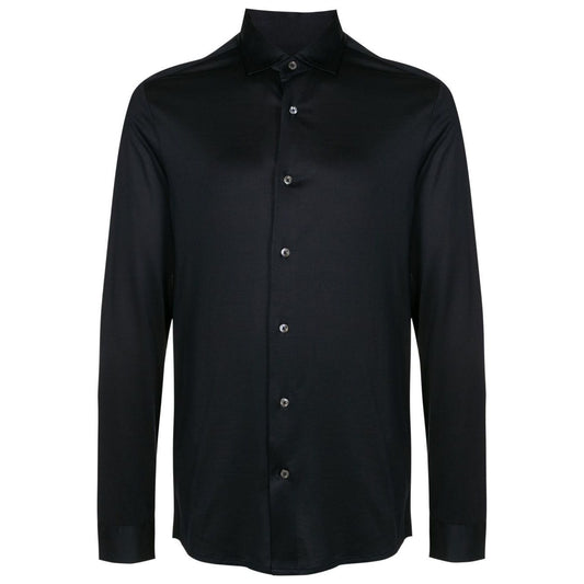Emporio Armani long-sleeve poplin shirt Shirts Emporio Armani Black