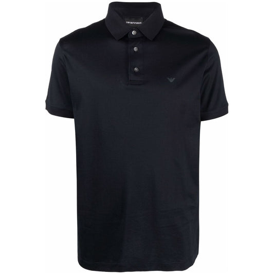 Emporio Armani Logo Polo Shirt Topwear Emporio Armani Black