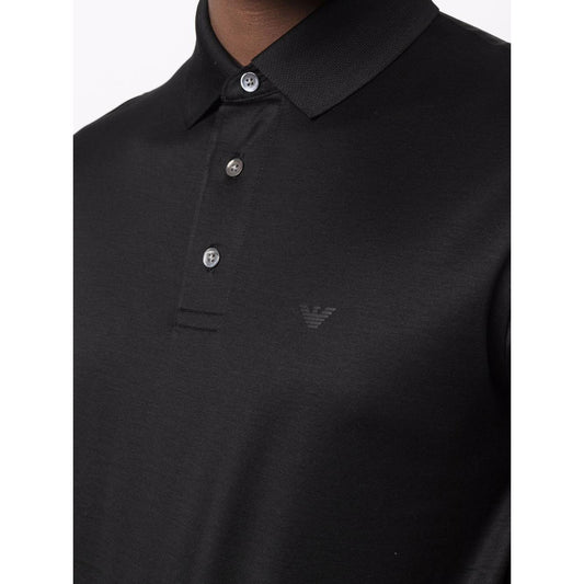 Emporio Armani short sleeve polo shirt Topwear Emporio Armani Black