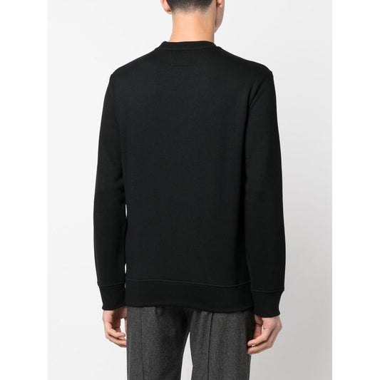 Emporio Armani Modal-blend sweatshirt with logo print Topwear Emporio Armani Black