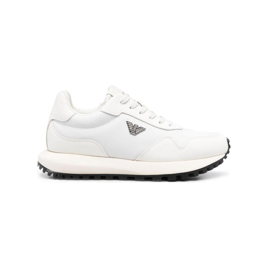 Emporio Armani Sneakers in recycled nylon with details in regenerated saffiano ASV Sneakers Emporio Armani Beige