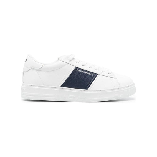 Emporio Armani Leather sneakers with logo detail Sneakers Emporio Armani Lavender