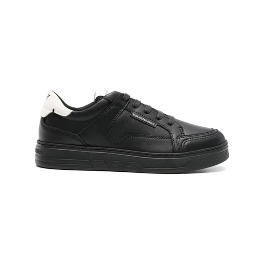Emporio Armani lace-up leather sneakers Sneakers Emporio Armani Dark Slate Gray