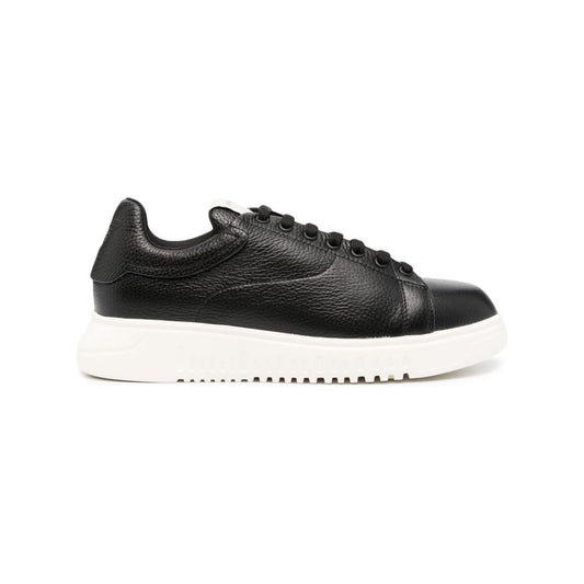 Emporio Armani tumbled leather sneakers Sneakers Emporio Armani Dark Slate Gray