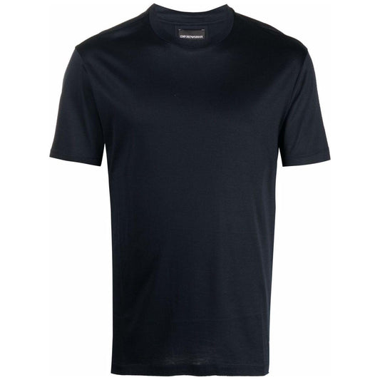 Emporio Armani logo-patch short-sleeve T-shirt Topwear Emporio Armani Black
