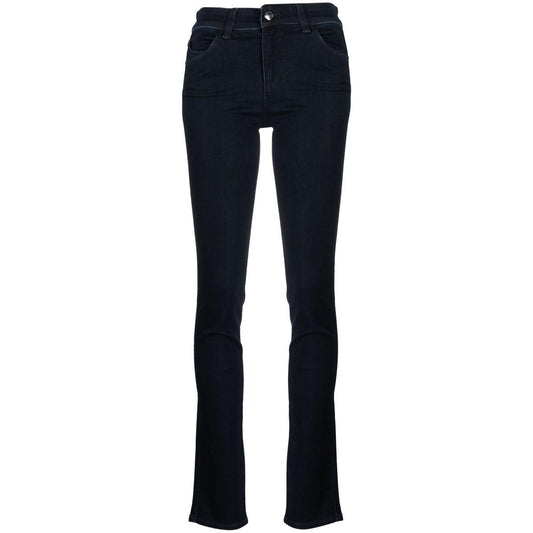 Emporio Armani high-waisted slim-cut Trousers Jeans Emporio Armani Black