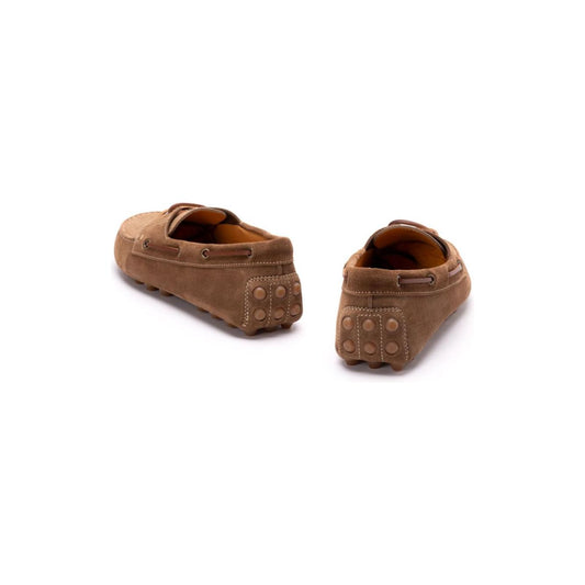 Tod's Flat Suede Leather Men Moccasins Brown Moccasins Tod'S Dark Olive Green
