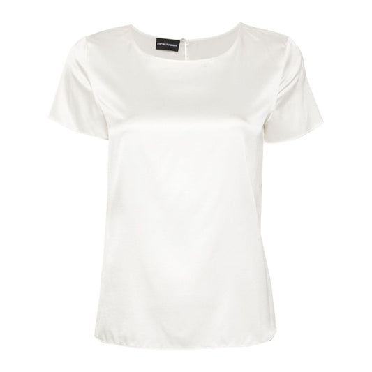 Emporio Armani silk blouse Topwear Emporio Armani White Smoke