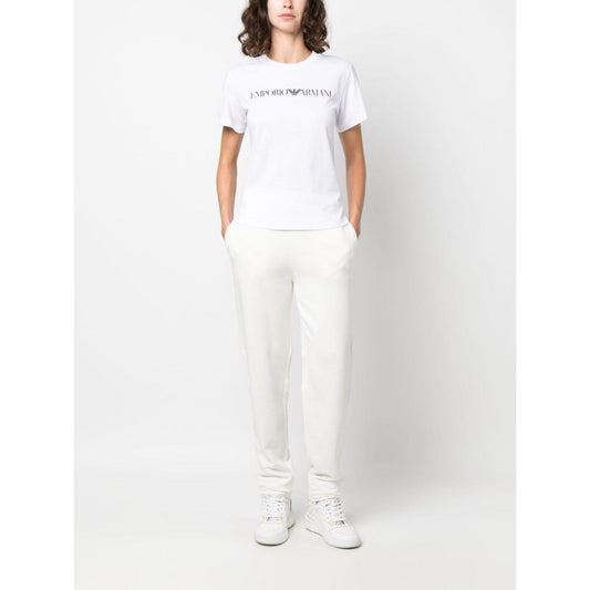 Emporio Armani Logo-print short-sleeve T-shirt Topwear Emporio Armani Lavender